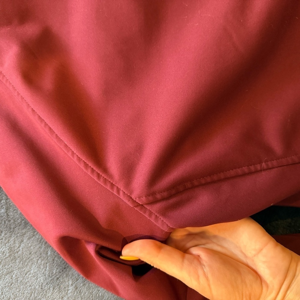 Kids Zip-Up Jacket - burgundy with pink interior - Picture 6 of 6